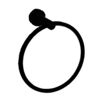 NOBEL Bathroom Towel Ring 63020-BK